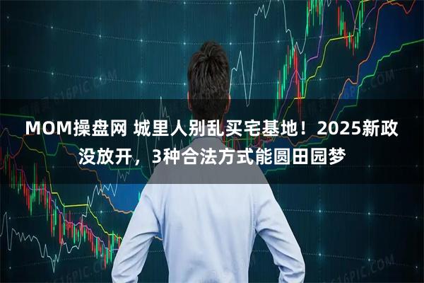 MOM操盘网 城里人别乱买宅基地！2025新政没放开，3种合法方式能圆田园梦