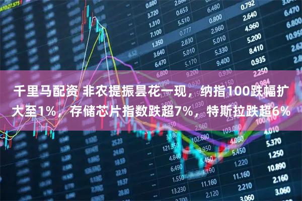 千里马配资 非农提振昙花一现,纳指100跌幅扩大至1%,存储芯片指数跌超7%,特斯拉跌超6%